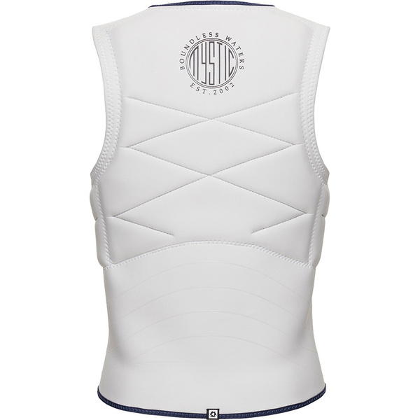 2025 Mystic Mens Outlaw Front Zip Impact Vest 35005.230225 - Off White
